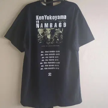 Ken Yokoyama VS NAMBA69 스플릿 투어 T셔츠 L