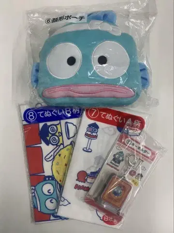 한교동 복권 4종 세트 얼굴형 파우치/수건 2종/키링