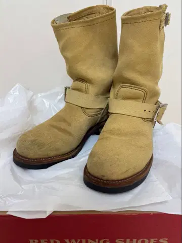 [ 박스 포함 ] RED WING 레드윙 엔지니어 부츠 베이지 8268