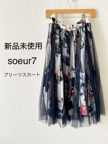 [ 미사용 새상품 ] 스콧 클럽 soeur7 플리츠 스커트 야마다야 계열