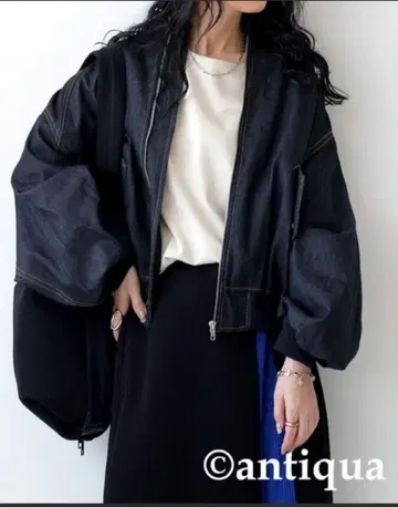 안티카 데님 블루종