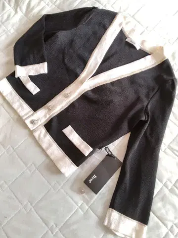 Rene 바이컬러 가디건