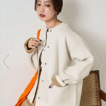 프릭스스토어 안쪽 배색 스냅 니트 가디건 25AW