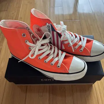 CONVERSE ALL STAR 하이컷 네온 오렌지 새상품