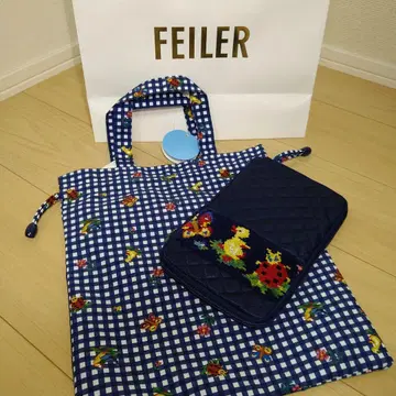 미사용 새상품 학교 페이러 FEILER 가젯 & 복조리 파우치 세트