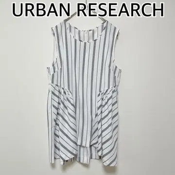 URBAN RESEARCH 어반 리서치 슬리브리스 블라우스 스트라이프
