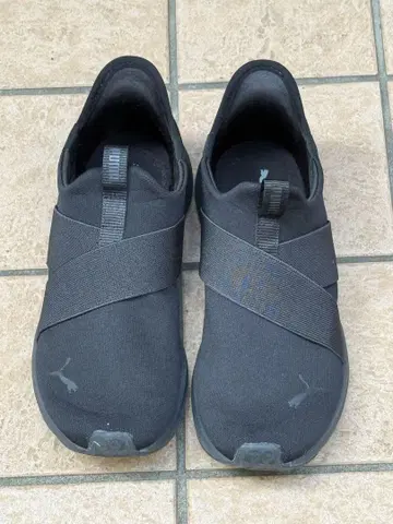 Puma 블랙 슬립온 소프트폼+ 탑재 여성용 24cm