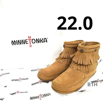 MINNETONKA 프린지 숏부츠 22.0 사용감 없음 정가 14000엔