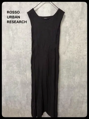 ROSSO URBAN RESEARCH 슬리브리스 롱 원피스 블랙