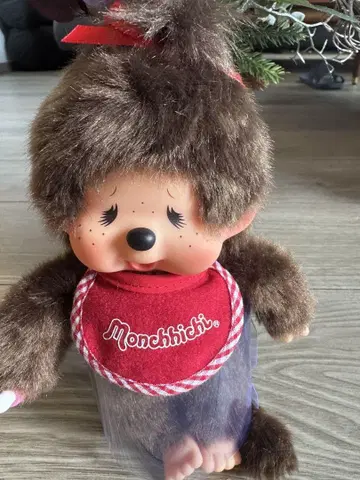 세키구치 몽치치 레트로 봉제 인형 울먹이는 얼굴 여아