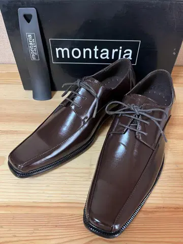 d894/새상품 montaria 브라운 드레스 비즈니스 슈즈 25.5cm