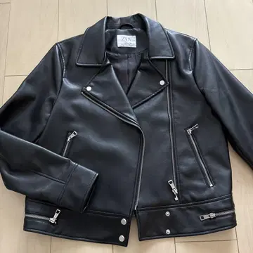 ZARA 자라 인조 가죽 자켓 라이더 자켓