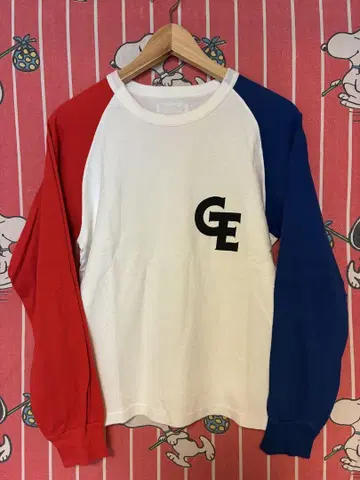 GOOD ENOUGH GE 프린트 래글런 긴팔 티셔츠