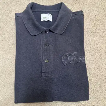 LACOSTE 빈티지 워시 피케 셔츠 (빅 악어)