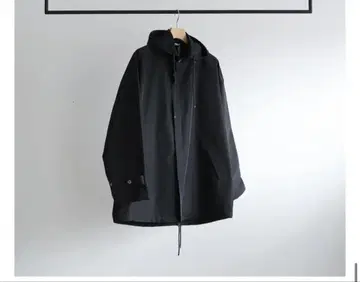 AURALEE SILK POLYESTER GROSGRAIN HOODED