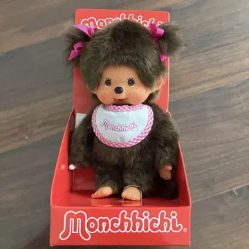 몽치치 봉제 인형 트윈 테일 여아 해외 리본 핑크