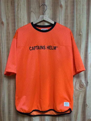 CAPTAINS HELM 오렌지 메쉬T셔츠 일본제 M 사이즈
