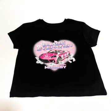 블랙아이패치 moussy 콜라보T셔츠
