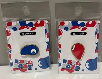 오사카 간사이 만박 미야쿠미야쿠 코미야쿠 핀 배지 핀즈 만박 빨간색 파랑