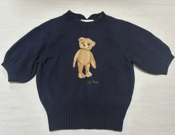 릴리 브라운 Lily Bear 하프 슬리브 니트탑