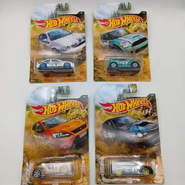Hot Wheels 미니카 세트 4대 포드 미니 쿠퍼 스바루