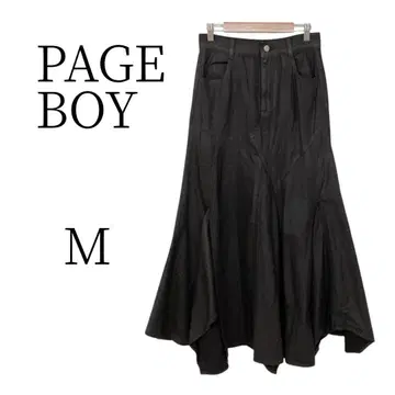 PAGEBOY 페이지 보이 블랙 플레어 스커트 M