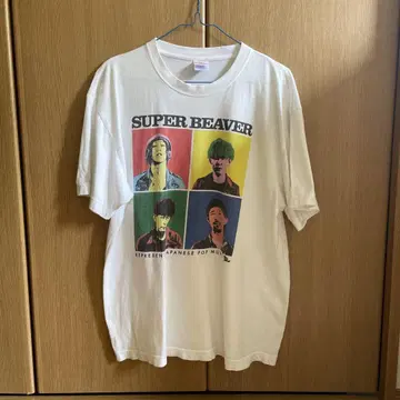 SUPER BEAVER 티셔츠 화이트 L 사이즈