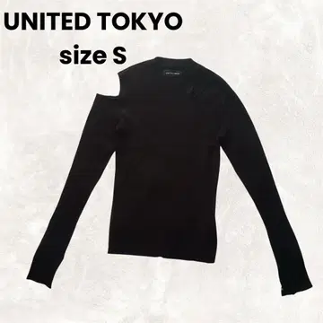 유나이티드 도쿄 아지메 리브 니트 블랙 S