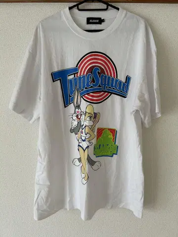 XLARGE와 space jam 콜라보T셔츠 남성용 L사이즈
