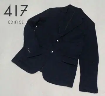 417 EDIFICE 에디피스 테일러드 자켓 네이비 M 언컨