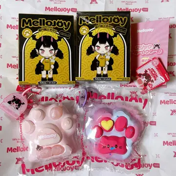 Mellojoy 스퀴즈 고양이 발바닥 스위트 하트 복슬복슬