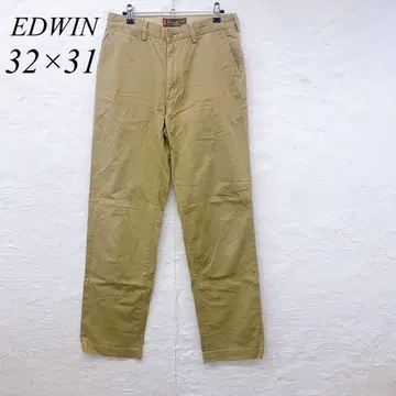 e5181 에드윈 남성용 치노 팬츠 베이지 32 x 31 면 100%