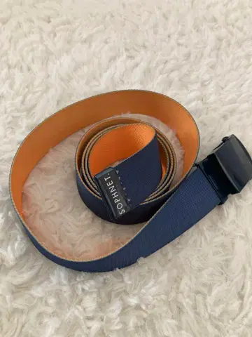 SOPHNET. 리버서블 벨트 네이비/오렌지