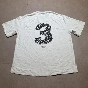Fides 반팔 t셔츠 화이트 3주년 기념 일본제 M