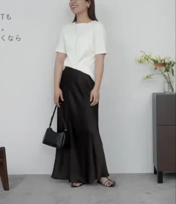 BABYLONE 빈티지 새틴 스커트
