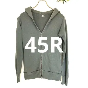 고품질 45R 속기모 집업 후드 맨투맨 1 그린 S