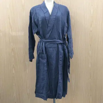 서니 라벨 린넨 숄카라 가운 F0911A15