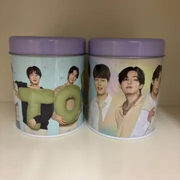 BTS 사진 캔 세트 (라벤더색)