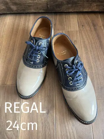 REGAL 리갈 새들 슈즈 가죽 신발 24cm