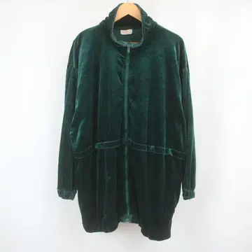 VINTAGE ROAMANS 벨로아 스트레치 하이넥 지퍼 후드티