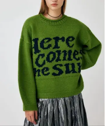 [ MOUSSY ] LETTERED 스웨터
