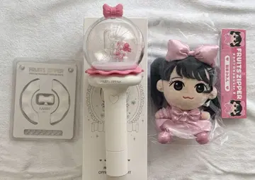 FRUITS ZIPPER 마츠모토 카렌 응원봉 인형 세트