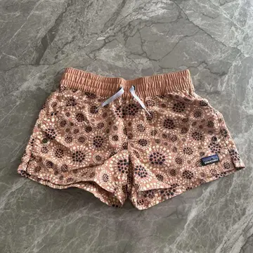 Patagonia 꽃무늬 숏팬츠 오렌지 계열 M 사이즈