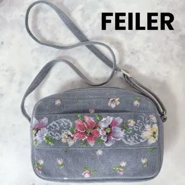 FEILER 페이페이 새상품급 숄더백 숄더 꽃무늬 타월 원단