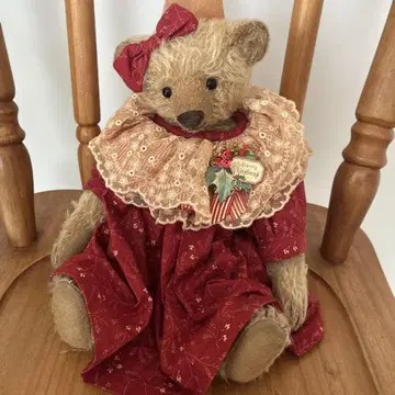 해외 작가 테디베어 크리스마스 의상 봉제 인형 베어 30cm