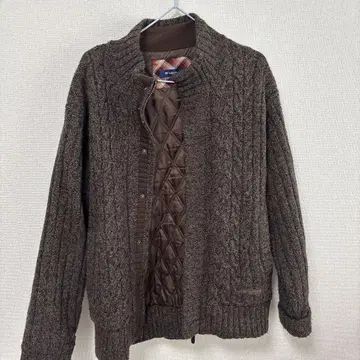 Golden Bear 케이블 짜임 가디건