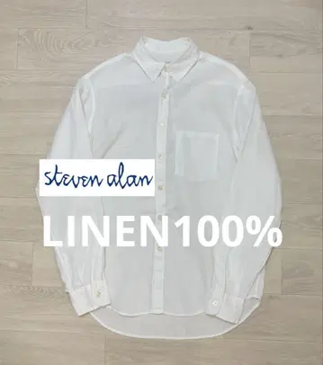 steven alan LINEN 디자인 셔츠 M