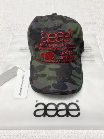 aeae 캡 카모플라쥬 빨간색 디자인 새상품