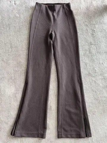 Lululemon 하이라이즈 플레어 팬츠 브라운 XS 요가, 캐주얼