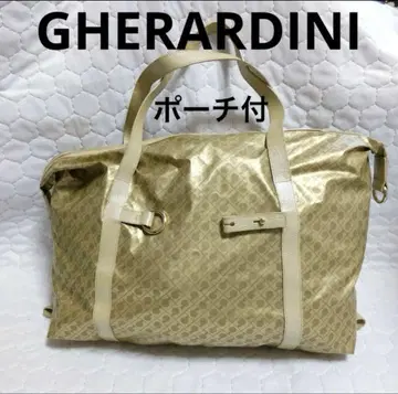 님 구매분! GHERARDINI 골드 보스턴 백 파우치 포함
